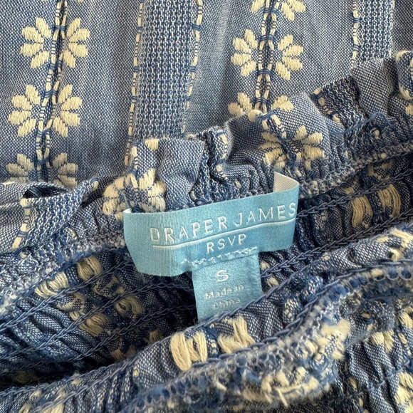 Draper James RSVP Blue Daisy Maxi Dress Size Small - Picture 5 of 6